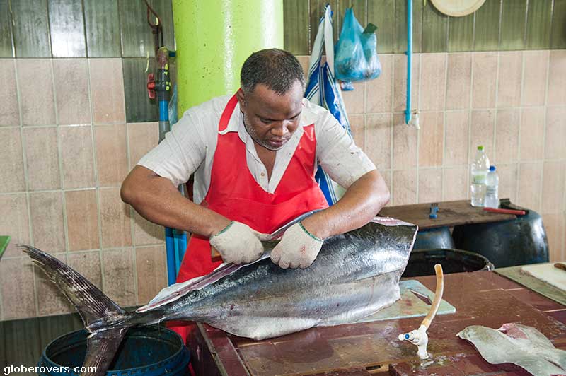 Tuna at the Male fish market