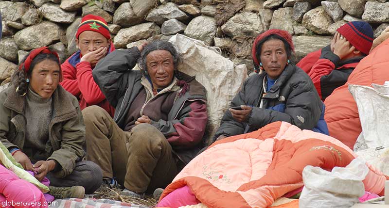 Tibetan traders, Namche Bazar, Nepal