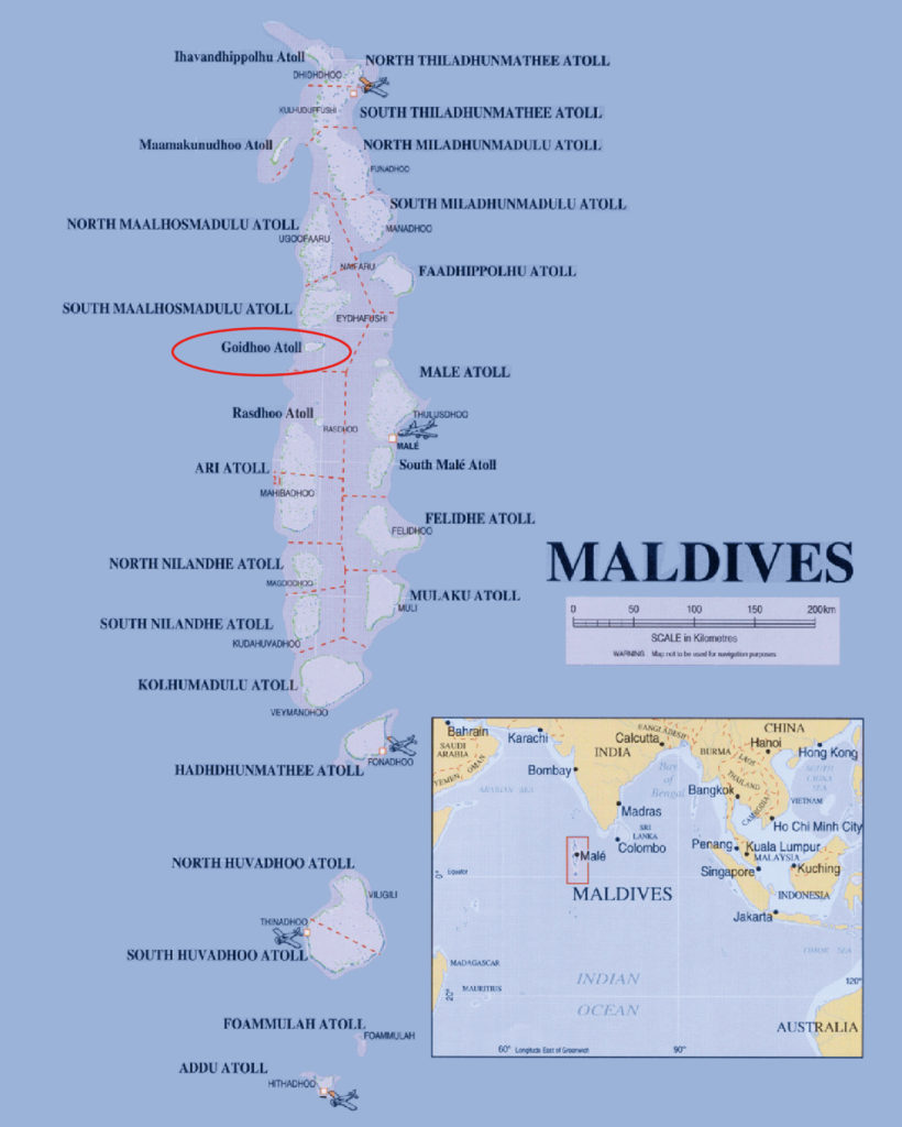 Map Maldives