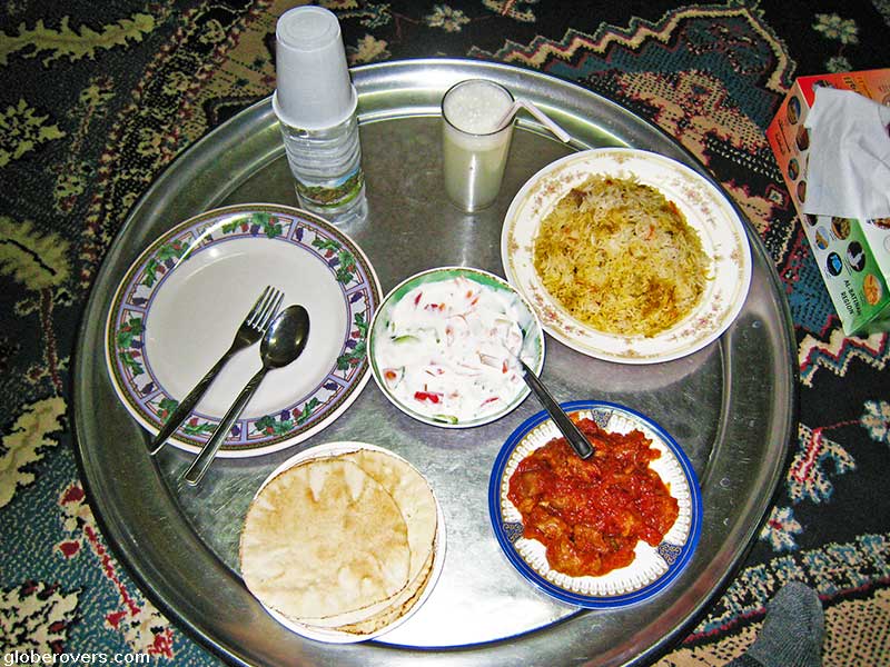 Food at souk in Nizwa, Oman