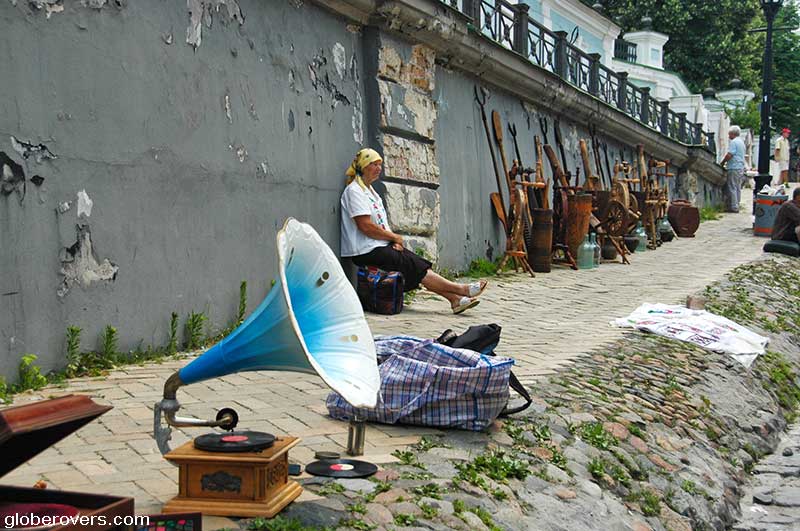 Antique Market along Andriyivsky Uzviz, Kiev, Ukraine
