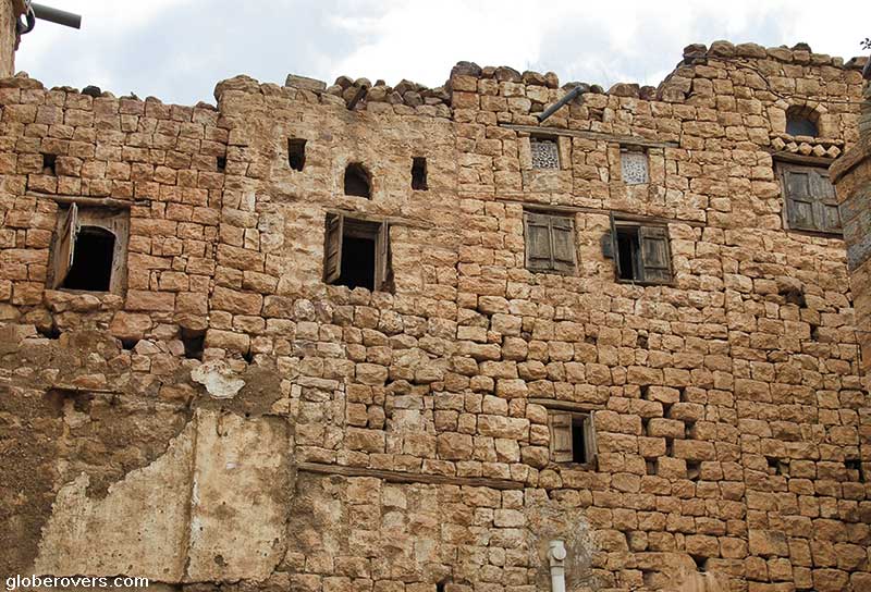 Stones houses in Al Mahwit village, Yemen
