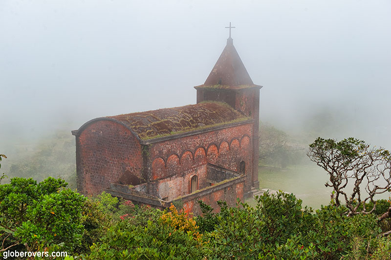Ruins of the Bokor Old Catholic Church, Bokor National Park, Kampot, Cambodia