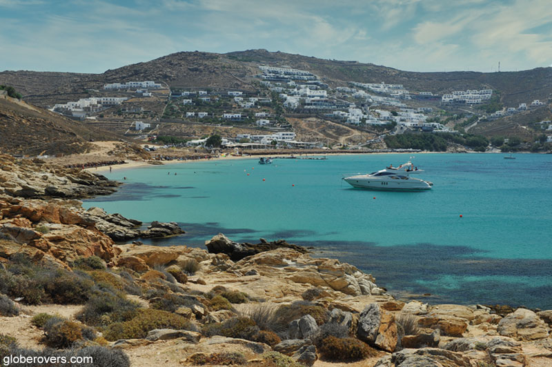 Elia beach, Mykonos Island, Greece