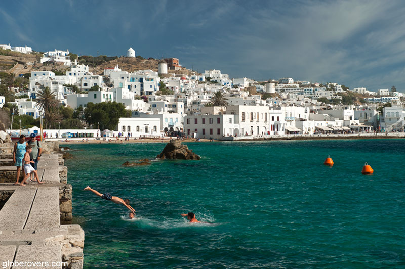 Old Port City of Mykonos Island, Greece