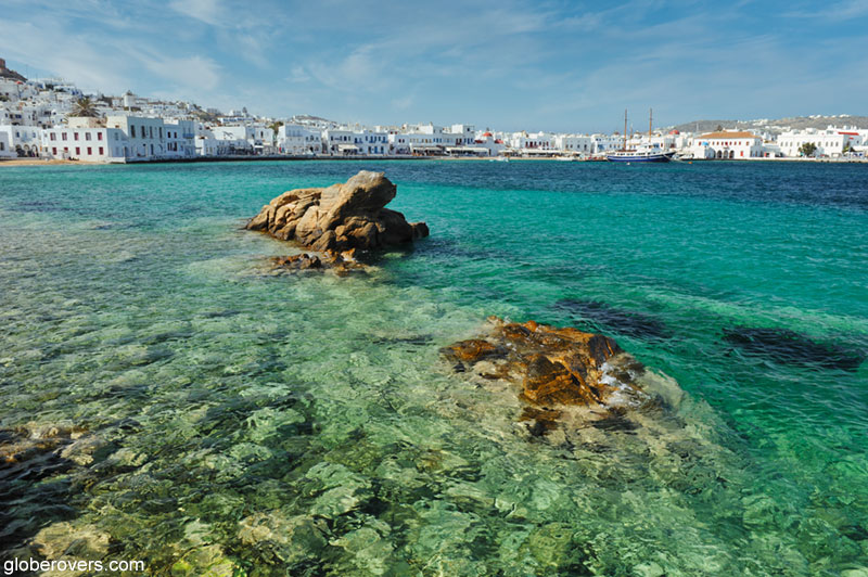 Old Port City of Mykonos Island, Greece