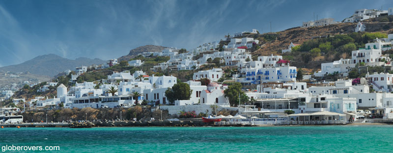 Old Port City of Mykonos Island, Greece