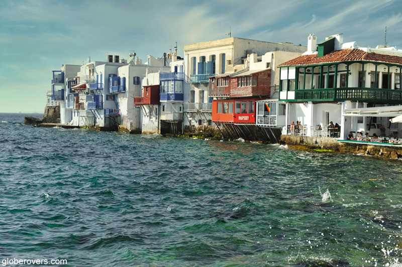 Little Venice, Old Port City of Mykonos Island, Greece