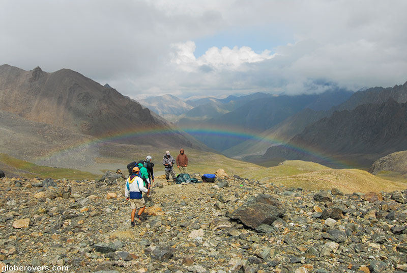 Hiking from Karakul via Ala-Kul Lake to Altyn Arashan, Terskey Alatau mountain, Kyrgyzstan