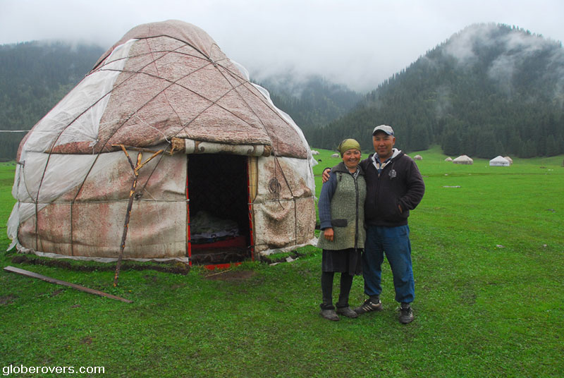 Yurts Jeti-Oguz or Jeti-Ögüz, Kyrgyzstan