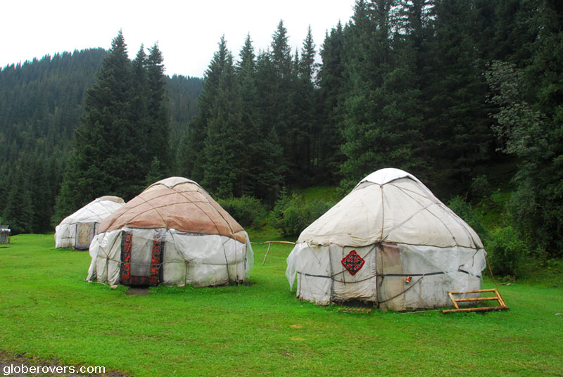 Yurts Jeti-Oguz or Jeti-Ögüz, Kyrgyzstan