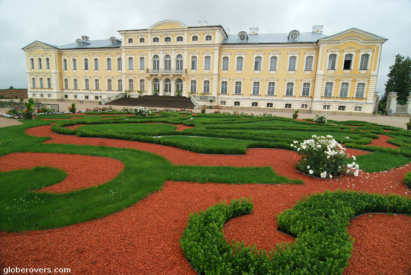 Rundale Palace and gardens, Rundale, Latvia
