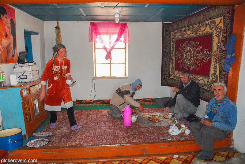 Bulunkul village, Driving from Ishkashim to Murgab along the Wakhan Valley, Tajikistan