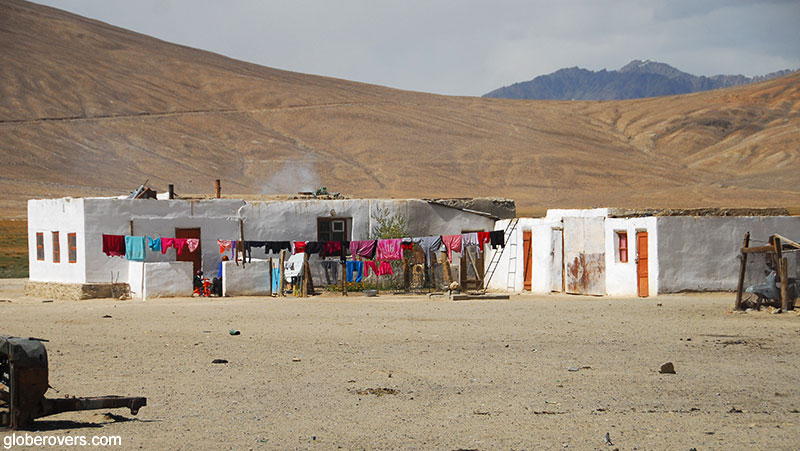 Bulunkul village, Driving from Ishkashim to Murgab along the Wakhan Valley, Tajikistan