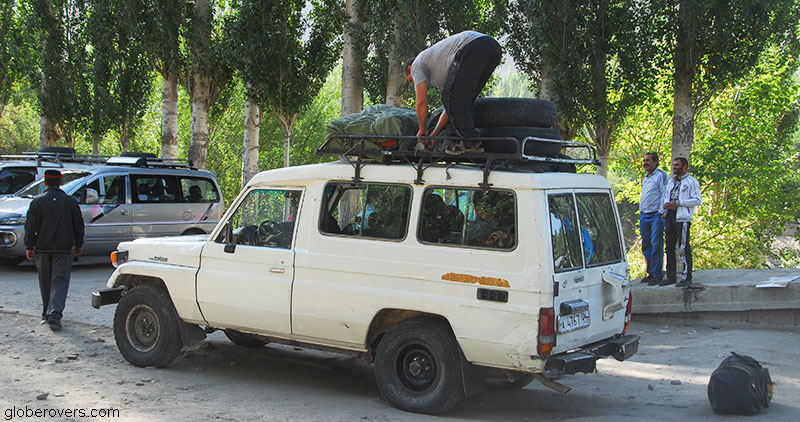 Long distance taxi to Khorog, Tajikistan