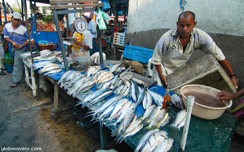 Fish market of Cartagena, Colombia