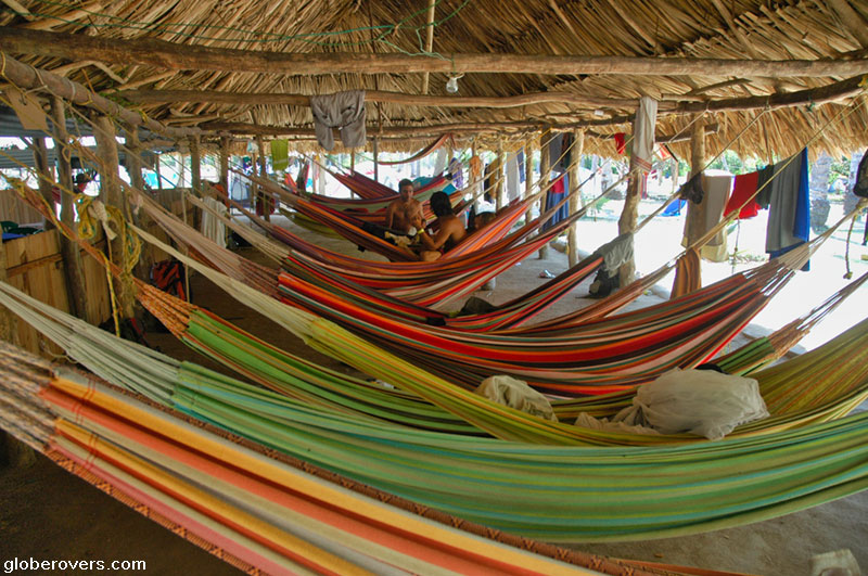 Hammock hotel in Tayrona National Park, Colombia