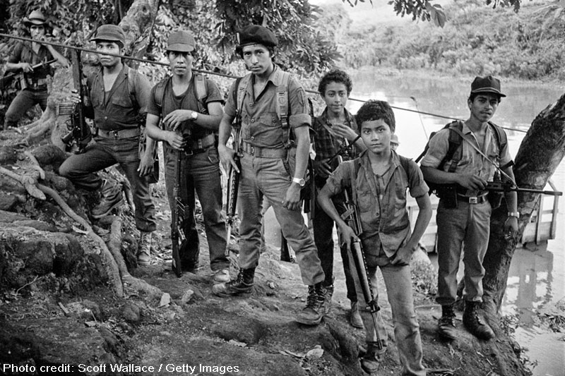 Guerrillas of the Farabundo Marti National Liberation Front, or FMLN, in Usulutan, El Salvador, in 1983. 