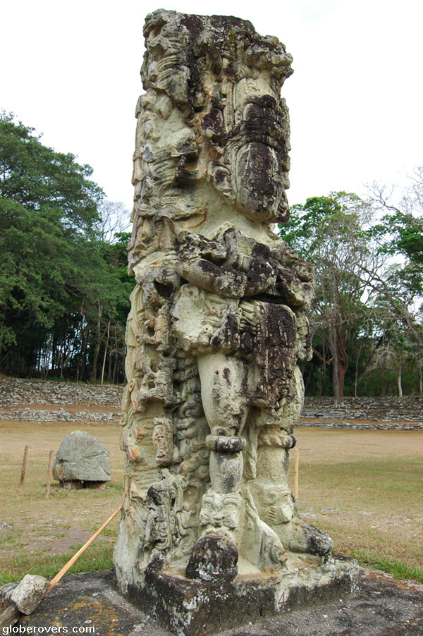 Stela 4, Copan Archaelogical Ruins, Honduras
