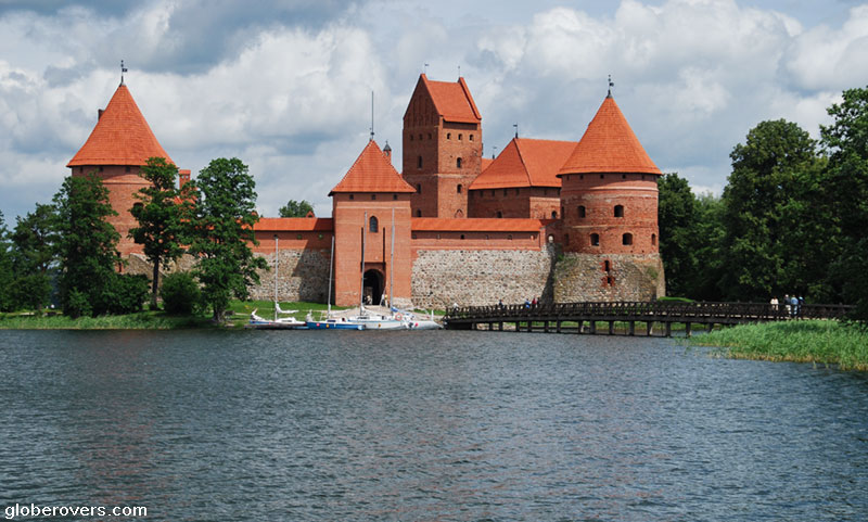 Island Castle on Lake Galve, Trakai, Lithuania
