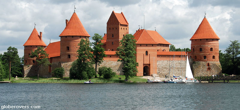 Island Castle on Lake Galve, Trakai, Lithuania