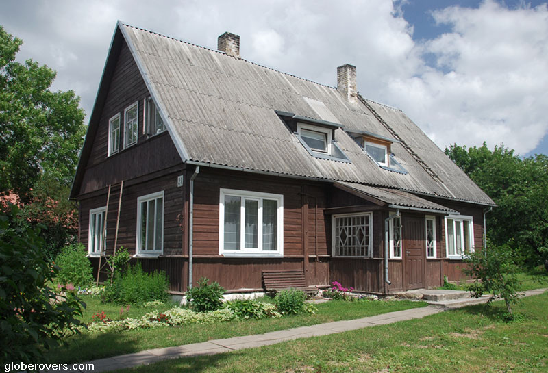 Traditional wooden Karaim houses, Trakai, Lithuania