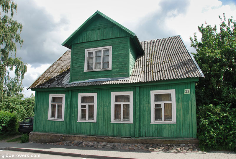 Traditional wooden Karaim houses, Trakai, Lithuania