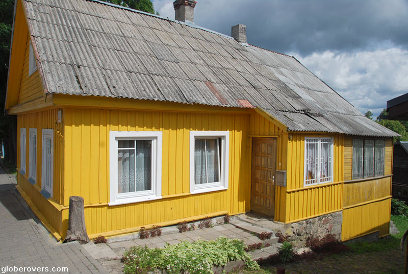 Traditional wooden Karaim houses, Trakai, Lithuania