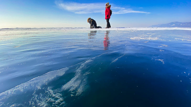 Winter at Lake Baikal, Siberia, Russia