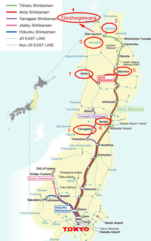 Tohoku-Map-Japan