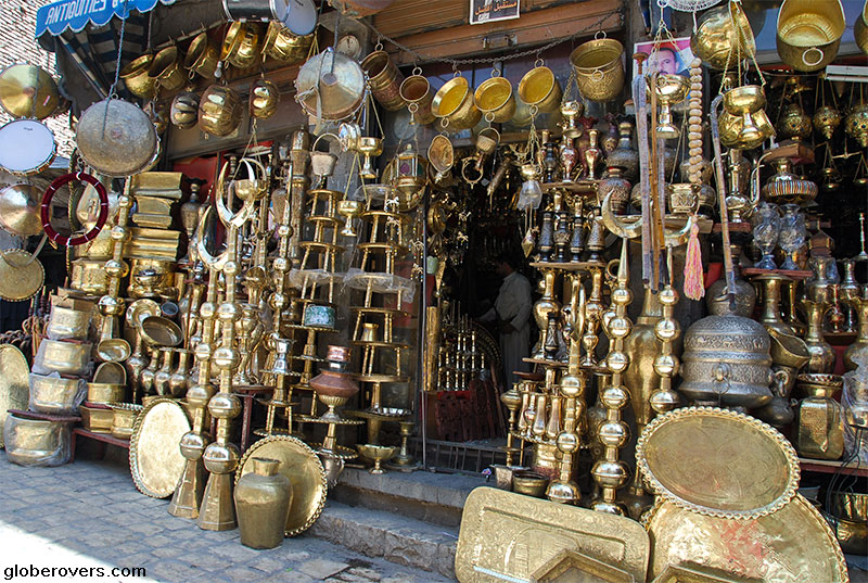 Copper shop, Sana'a, Yemen