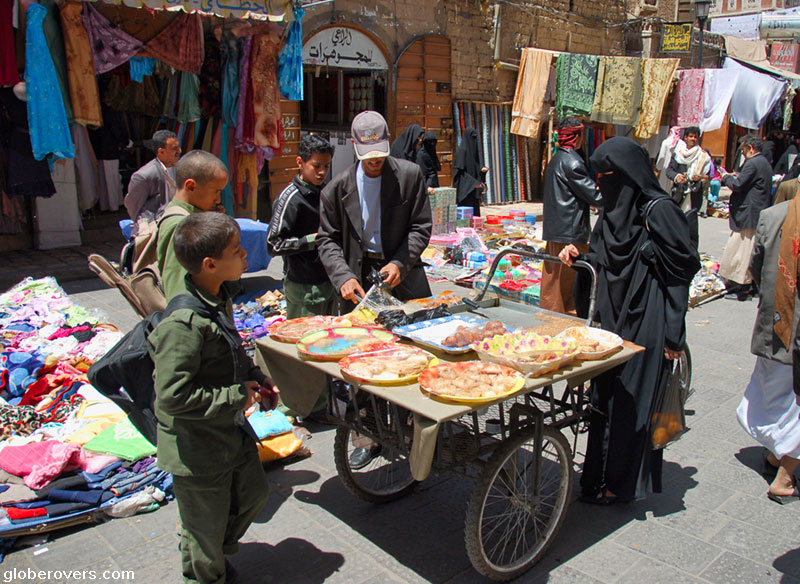 Street market, Sana'a, Yemen