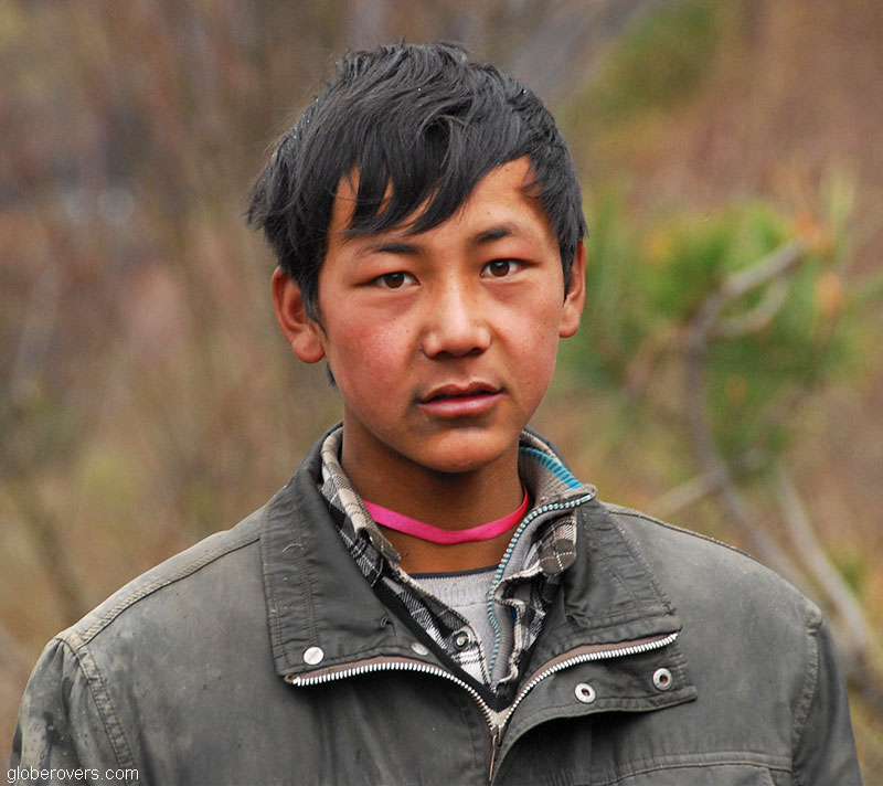 Boy in Yubeng Tibetan Village, Yunnan, CHINA