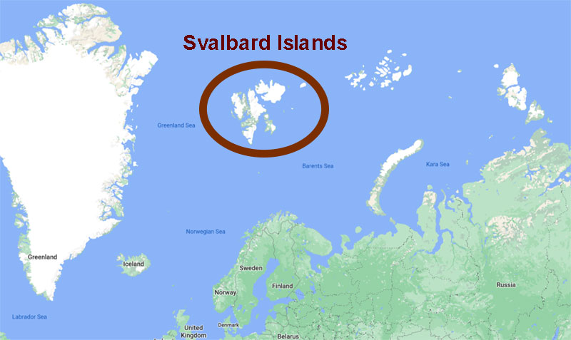 Svalbard Norway Map