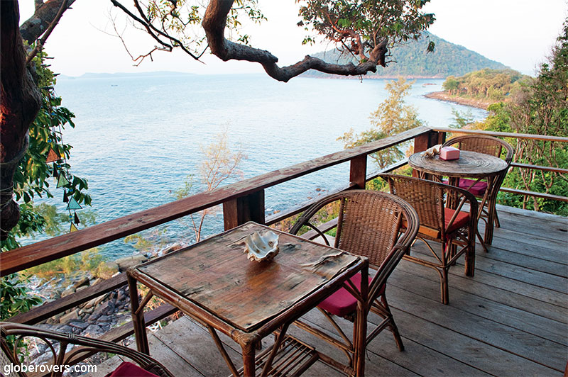 Views fom the hill above M'Pay Bay, Koh Rong Sanloem, Cambodia