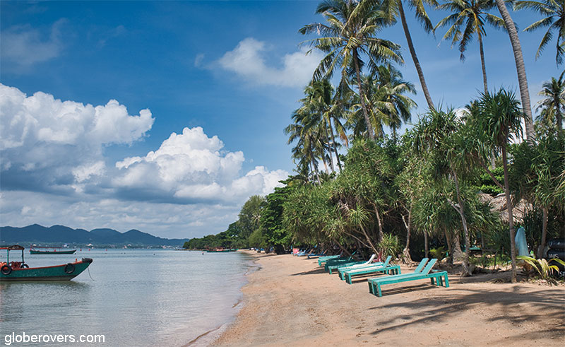 The main beach of Tonsay Island, Cambodia