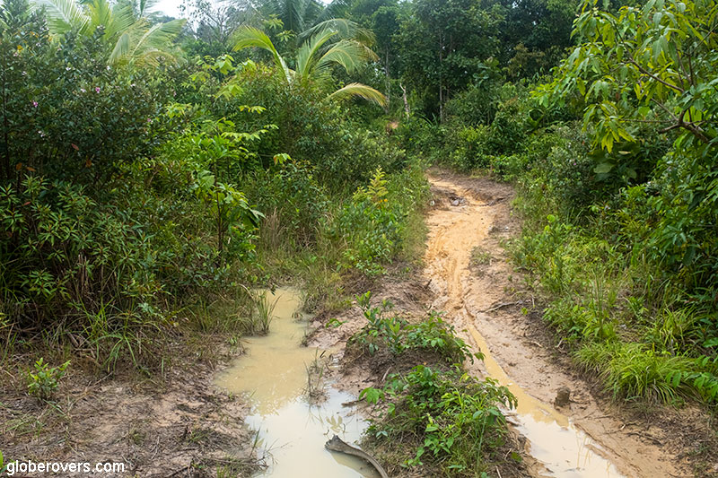 Motorbike ride from Coconutbeach to Lonely Beach, Koh Rong Island, Cambodia