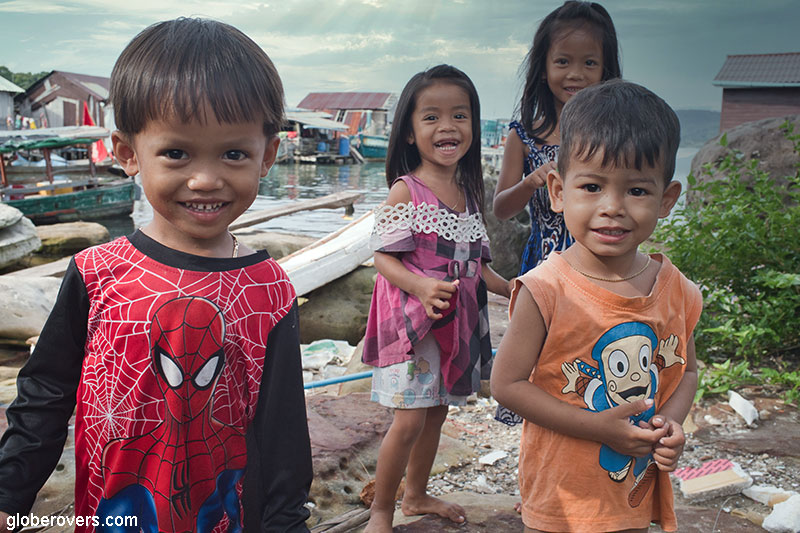Kids at Daem Thkov village near Coconut Beach, Koh Rong, Cambodia