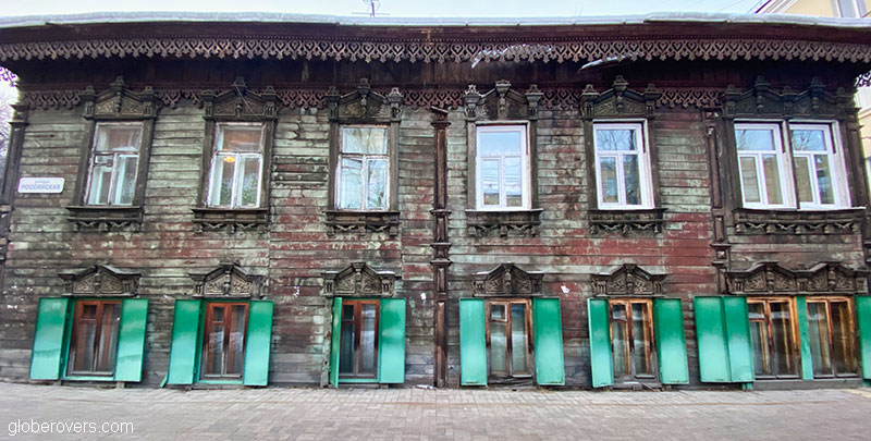 Wooden buildings, Irkutsk, Siberia, Russia