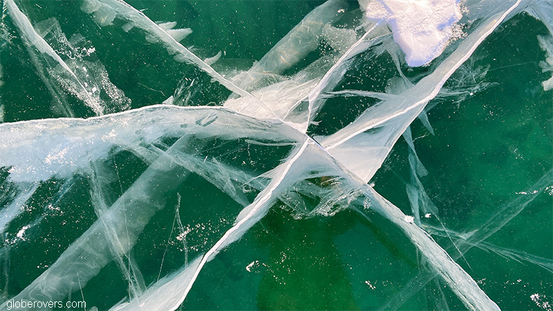 Ice Lake Baikal, Siberia, Russia