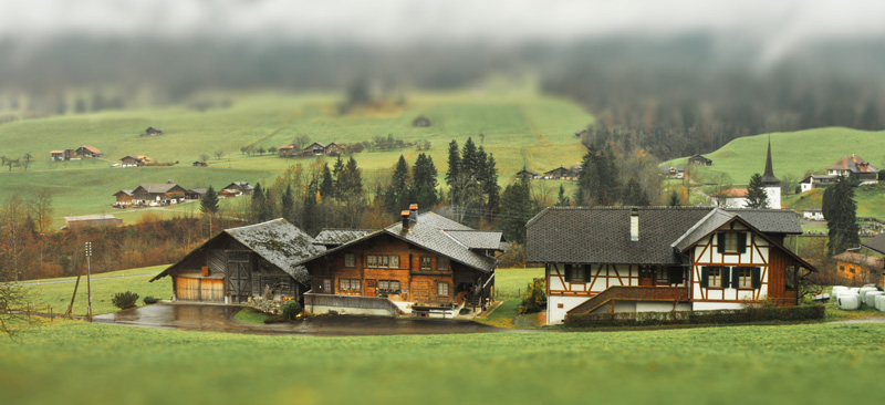 Train from Montreux to Interlaken, Switzerland