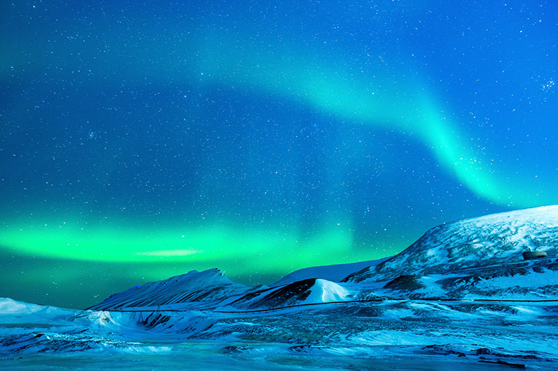 Aurora Borealis, Northern Lights, Svalbard, Norway
