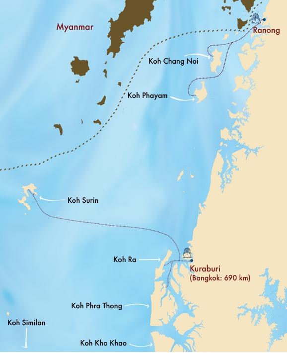 Thailand Map Thailand Map Upper Central Andaman