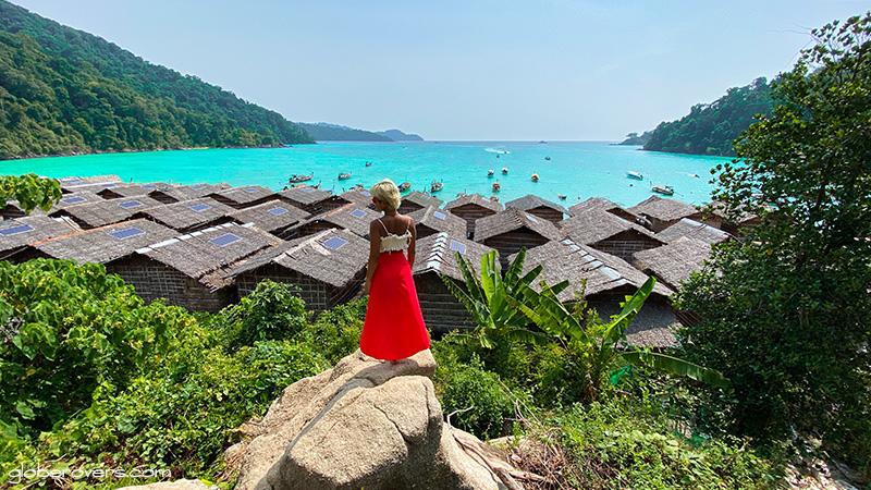 The Moken Village on Ao Bon Yai Bay, Koh Surin, Thailand