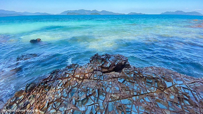Rocks north of Good Feeling Resort, Koh Wai, Thailand