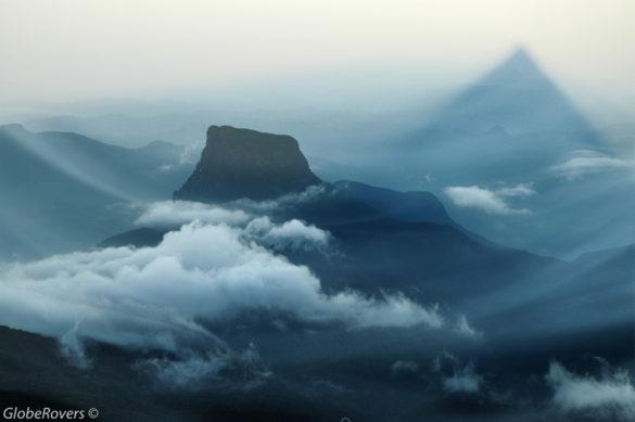 At the top of Adams Peak, Sri Lanka