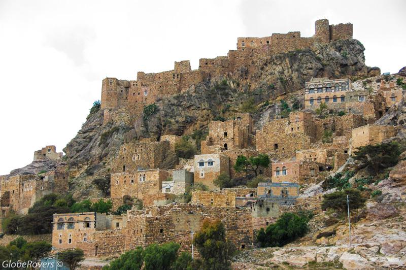 Village along the road from Al-Mahwit to Thula, northern Yemen