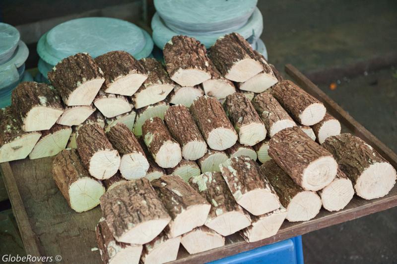 Thanaka sold in local markets, Myanmar