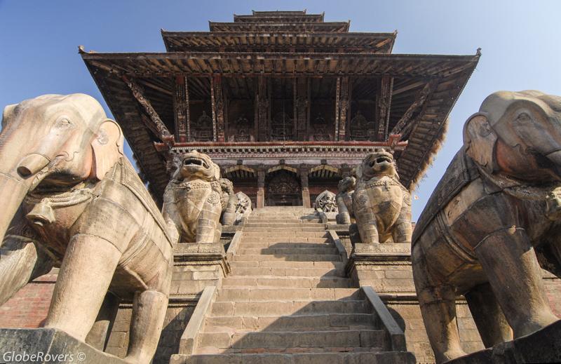Nyatapola temple, dedicated to Goddess Siddhi Lakshmi (tantric Goddess), Bhaktapur, Nepal