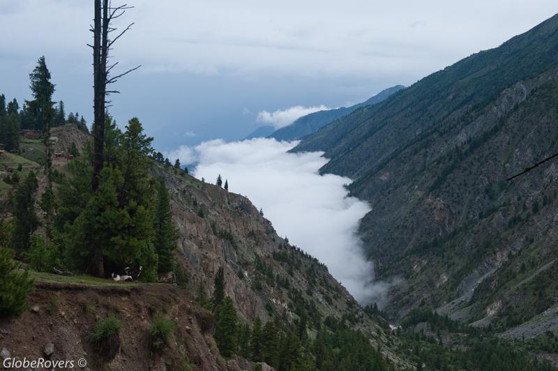 Clouds below the Fairy Meadows